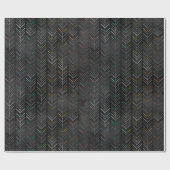 Trendy Elegant Black Imitats Foil Rainbow Arrows Geschenkpapier (Flach)