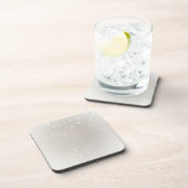 Trendy Elegant Blank Modern Glamour Template Getränkeuntersetzer (Rechte Seite)