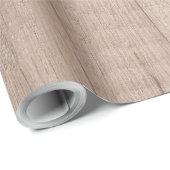 Trendy Elegant Brown Wood Look Rustikale Nostalgie Geschenkpapier (Rolleneckpunkt)
