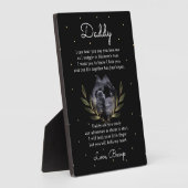 Trendy Elegant Bump to Daddy Geem Fotoplatte (Seite)