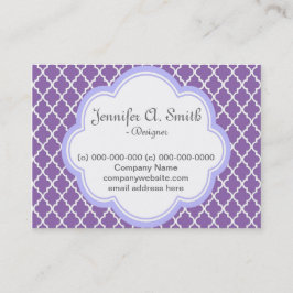 Trendy, elegant, cool, gürtlich lila und vierseiti visitenkarte