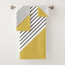 Trendy Elegant Geometric Chic Mustard Yellow