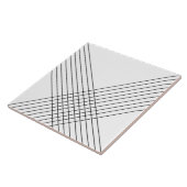 Trendy Elegant Geometric On White Fliese (Seite)