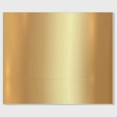 Trendy Elegant Gold Glamorous Template Gift Glossy Geschenkpapier (Flach)