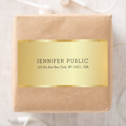 Trendy Elegant Gold Look Template Luxury Shipping (Insitu)