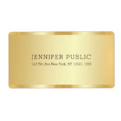 Trendy Elegant Gold Look Template Luxury Shipping (Vorne)