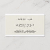 Trendy Elegant Gold Monogram Design Moderner Luxus Visitenkarte (Rückseite)