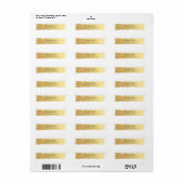 Trendy Elegant Gold White Script Luxus Moderne (Vorne)