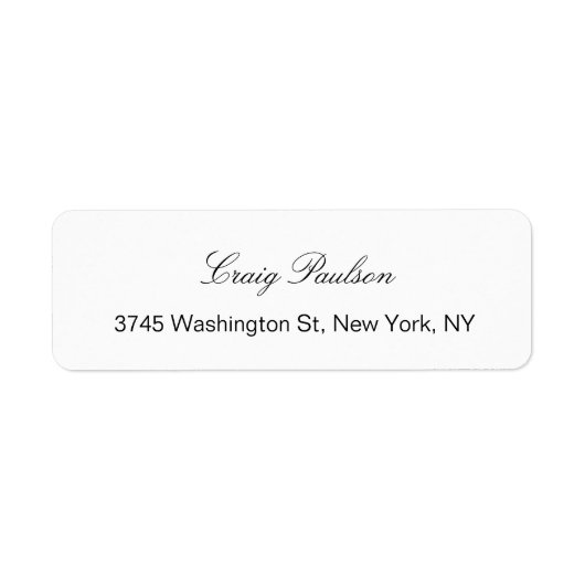 Trendy Elegant Hand Writing White Business (Vorne)