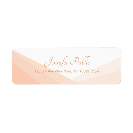 Trendy Elegant Handwriting Name Rücksendeadresse (Vorne)