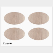 Trendy Elegant Holzplatine Look Blank Template Ovaler Aufkleber (Blatt)