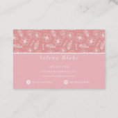 Trendy & Elegant | kühl Stilfloral Visitenkarte (Rückseite)