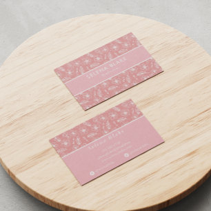 Trendy & Elegant kühl Stilfloral Visitenkarte