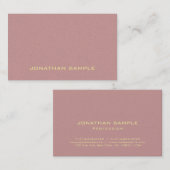 Trendy Elegant Minimalistisch Artistic Schlicht Lu Visitenkarte (Vorne/Hinten)