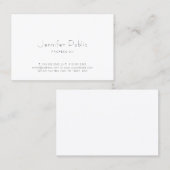 Trendy Elegant Minimalistisch Beruflich Moderne Visitenkarte (Vorne/Hinten)