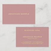 Trendy Elegant Minimalistischer Schlichter Luxus Visitenkarte (Vorne/Hinten)
