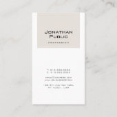 Trendy Elegant Monogram Clean Schlicht Luxe Visitenkarte (Rückseite)