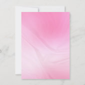 Trendy Elegant rosa Modernes Template Rectangle Mitteilungskarte (Rückseite)