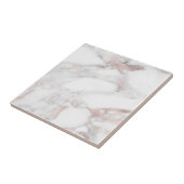 Trendy Elegant Rose Gold Marble Kundenvorlage Fliese (Seite)
