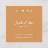 Trendy Elegant Simple Modern Company Template Quadratische Visitenkarte (Rückseite)