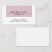 Trendy Elegant Sleek Design Moderner Schlichter Lu Visitenkarte (Vorne/Hinten)