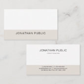 Trendy Elegant Sleek Graphic Design Schlicht Moder Visitenkarte (Vorne/Hinten)