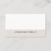 Trendy Elegant Sleek Graphic Design Schlicht Moder Visitenkarte (Vorderseite)