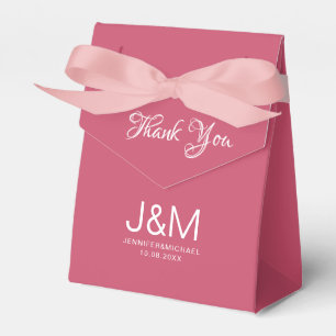 Trendy Elegant Solid Color Viva Magenta Typografie Geschenkschachtel