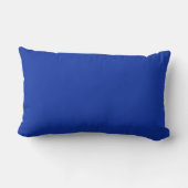 Trendy Elegant Solid Royal Blue Couple Initials Lendenkissen (Rückseite)