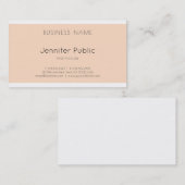 Trendy Elegant Stilvolles Grafikdesign Luxus Schli Visitenkarte (Vorne/Hinten)