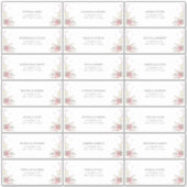 Trendy Elegant Wildblume Floral Guest Address Aufkleber (Vorderseite)