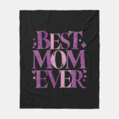 Trendy Elegante Beste Mama Fleecedecke (Vorderseite)