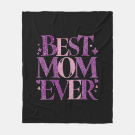 Trendy Elegante Beste Mama Fleecedecke