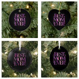 Trendy Elegante Beste Mama Ornament Aus Glas