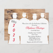 Trendy Elegante Country Abschluss Ankündigung (Vorne/Hinten)