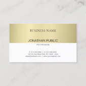 Trendy Elegante Design Modernes Einfaches Schlicht Visitenkarte (Rückseite)