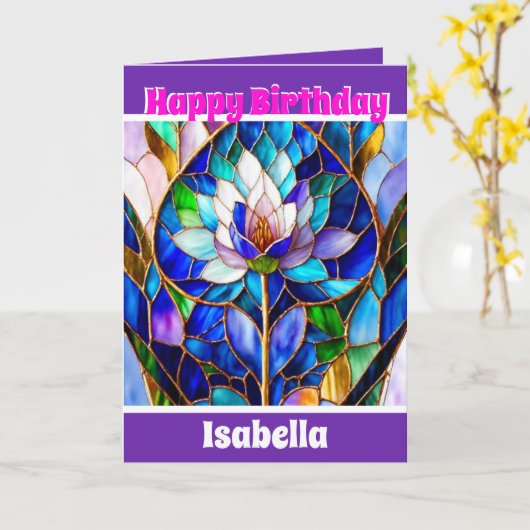 Trendy Elegante Einzigartige Sammlung Karte (Gelbe Blume)