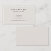 Trendy Elegante Farbsauberes Design Beruflich Visitenkarte (Vorne/Hinten)