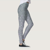 Trendy Elegante Gray Glitzer Leggings (Rechts)