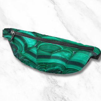 Trendy Elegante Green Malachite Crystal Stone Bauchtasche