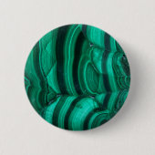 Trendy Elegante Green Malachite Crystal Stone Button (Vorderseite)