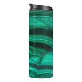 Trendy Elegante Green Malachite Crystal Stone Thermosbecher (Nach rechts gedreht)