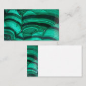 Trendy Elegante Green Malachite Crystal Stone Visitenkarte (Vorne/Hinten)