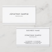 Trendy Elegante Highlights Modernes Berufliches Visitenkarte (Vorne/Hinten)