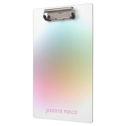 Trendy Elegante moderne, farbenfrohe Vorlage Klemmbrett (Links)