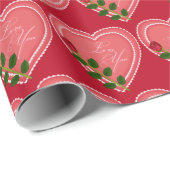 Trendy Elegante Moderne Liebe Valentine Geschenkpapier (Rolleneckpunkt)