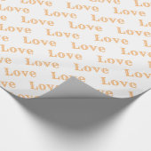 Trendy Elegante Moderne Liebe Valentine Geschenkpapier (Ecke)