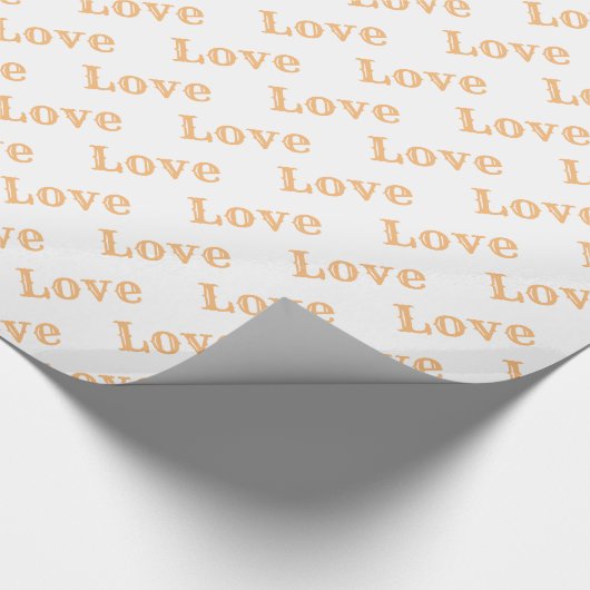 Trendy Elegante Moderne Liebe Valentine Geschenkpapier (Ecke)