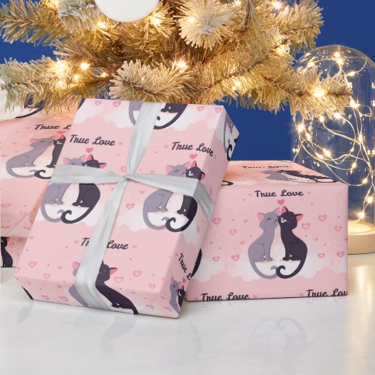 Trendy Elegante Moderne Liebe Valentine Geschenkpapier (Feiertage)