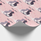 Trendy Elegante Moderne Liebe Valentine Geschenkpapier (Ecke)